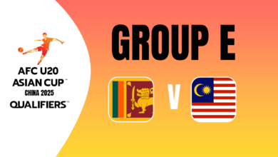 Sri Lanka U20 vs Malaysia U20 | AFC U20 Asian Cup China 2025 Qualifiers