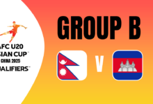 Nepal U20 vs Cambodia U20 | Group B | AFC U20 Asian Cup China 2025 Qualifiers