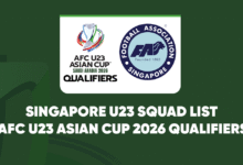 Singapore U23 Squad List for AFC U23 Asian Cup 2026 Qualifiers